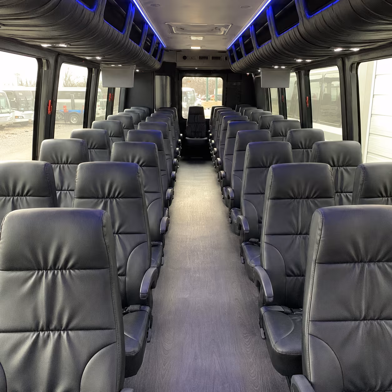 get a minibus for the rehearsal dinner on shem creek