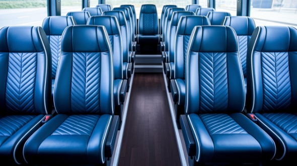 25 passenger minibus inside fayetteville