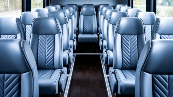 28 passenger minibus inside fayetteville