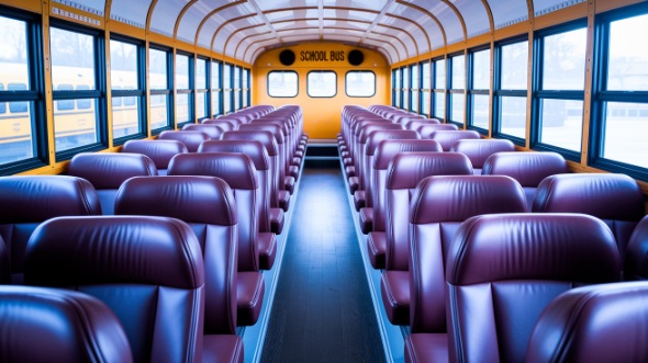 school bus rental interior fayetteville