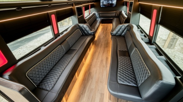 sprinter limo rental interior fayetteville